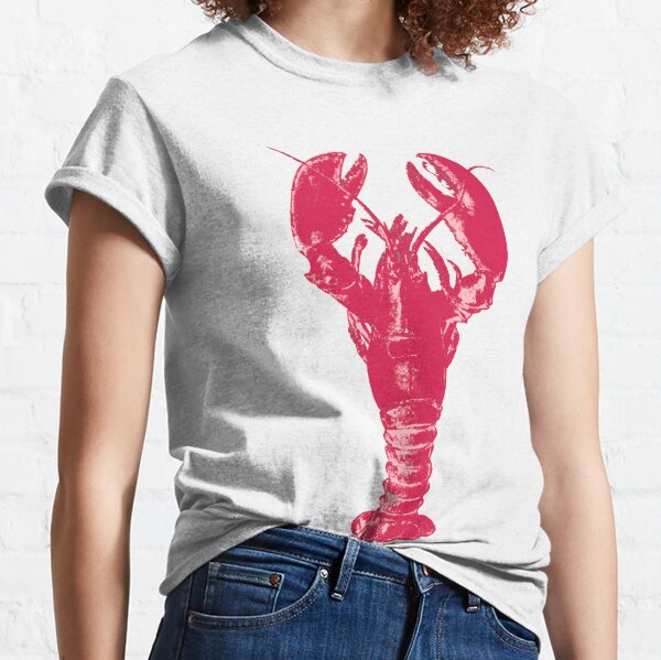 Fuchsia Lobster on Light Pink Classic T-Shirt