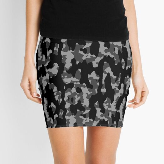 Dark Camo Mini Skirt
