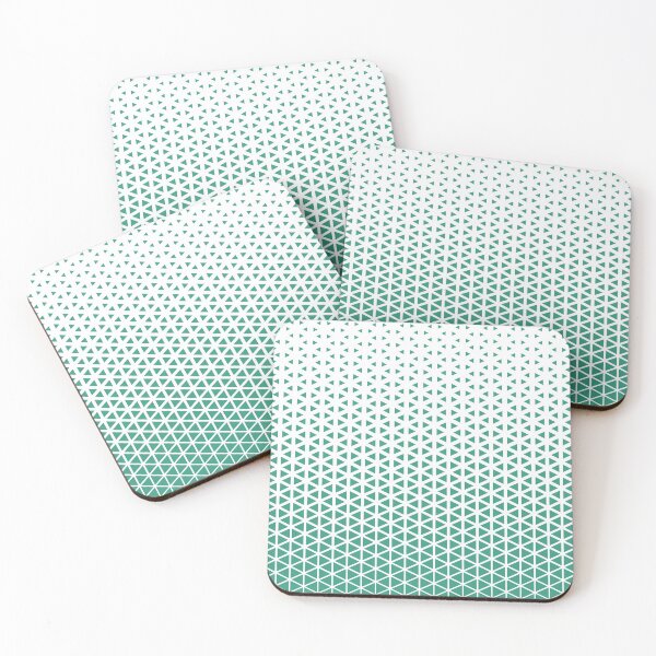 Item preview, Halftone Mint Triangle Pattern designed and sold by Melikar.
