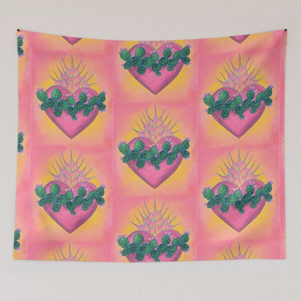 Item preview, Heart with cactus and flames  designed and sold by Keny13.