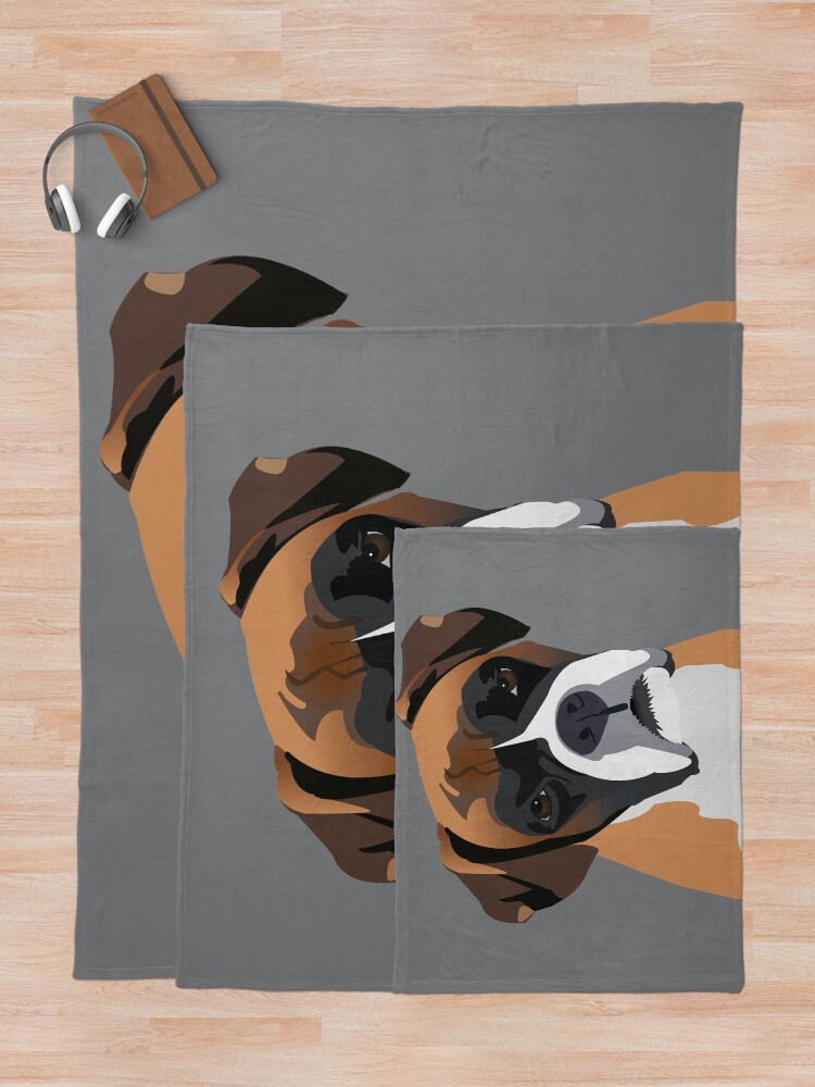 Alternate view of Boxer Throw Blanket