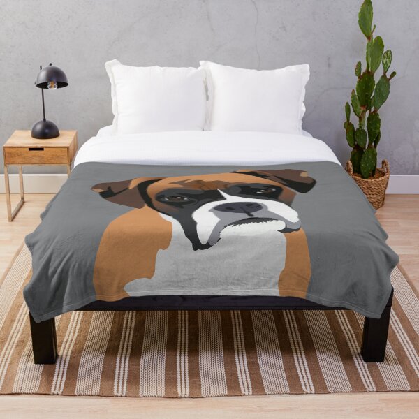 Boxer Throw Blanket