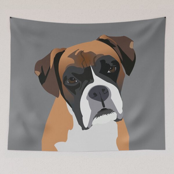 Item preview, Boxer designed and sold by KCPetPortraits.