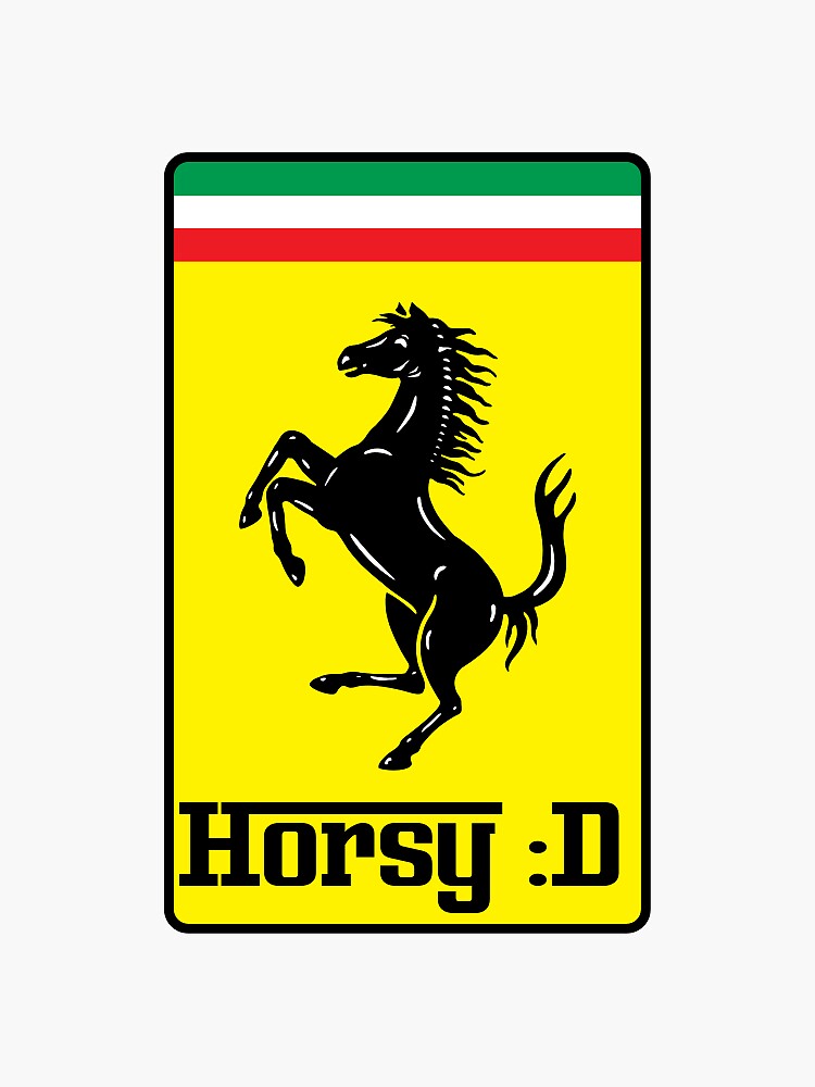 Ferrari on sale logo sticker