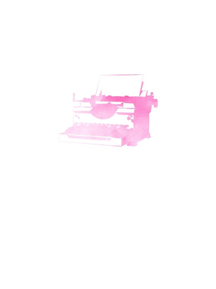 Thumbnail 4 of 4, iPhone Case, Pink Typewriter - Writer Sticker designed and sold by StickersStore.