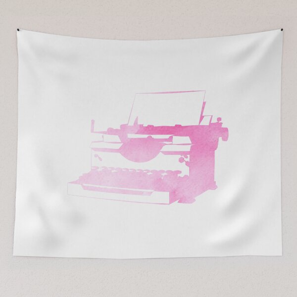 Item preview, Pink Typewriter - Writer Sticker designed and sold by StickersStore.