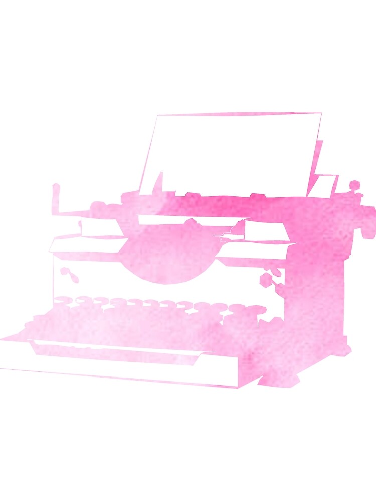 Thumbnail 3 of 3, Scarf, Pink Typewriter - Writer Sticker designed and sold by StickersStore.
