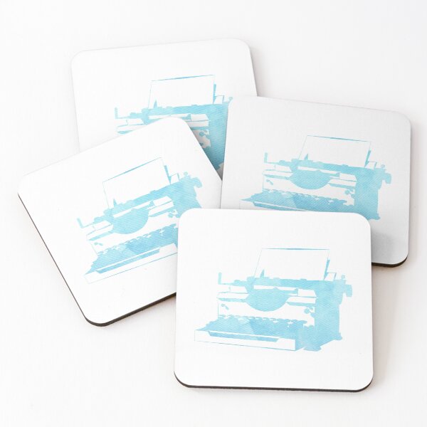 Item preview, Blue Typewriter - Writer Sticker designed and sold by StickersStore.