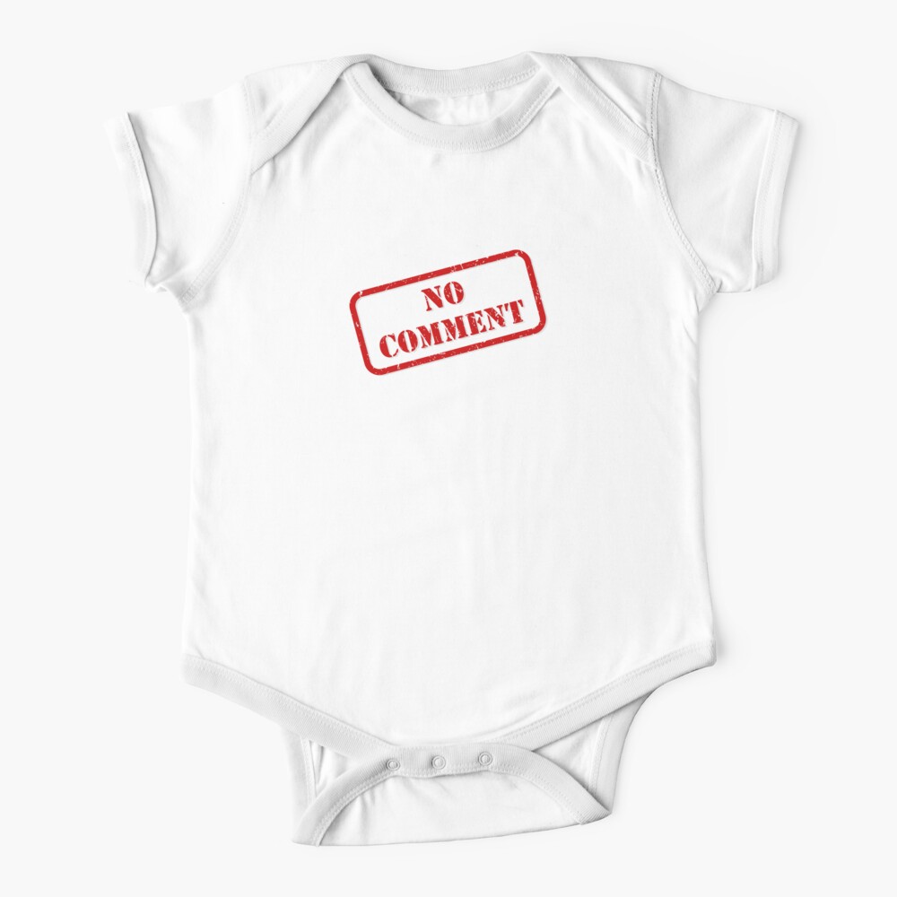 No comment stamp Baby One-Piece