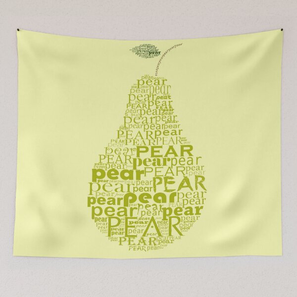 Item preview, Pear typography designed and sold by adiosmillet.