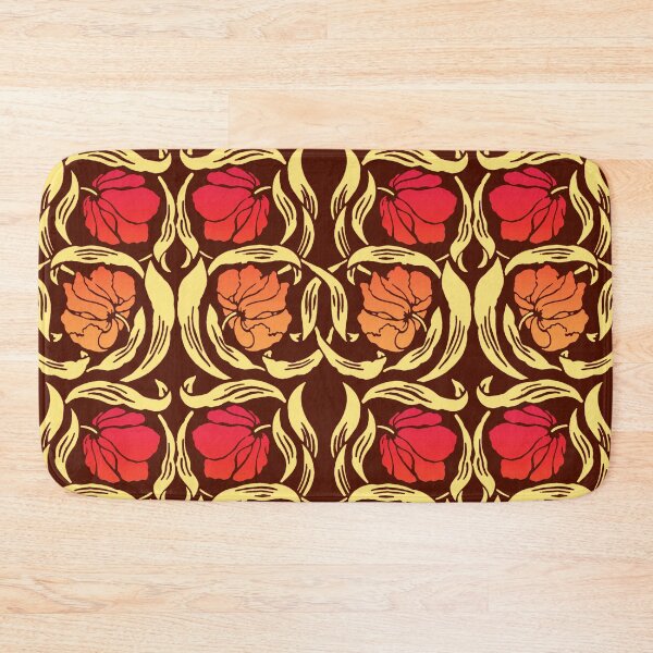 Item preview, William Morris Pimpernel, Rust Orange and Brown  designed and sold by Marymarice.