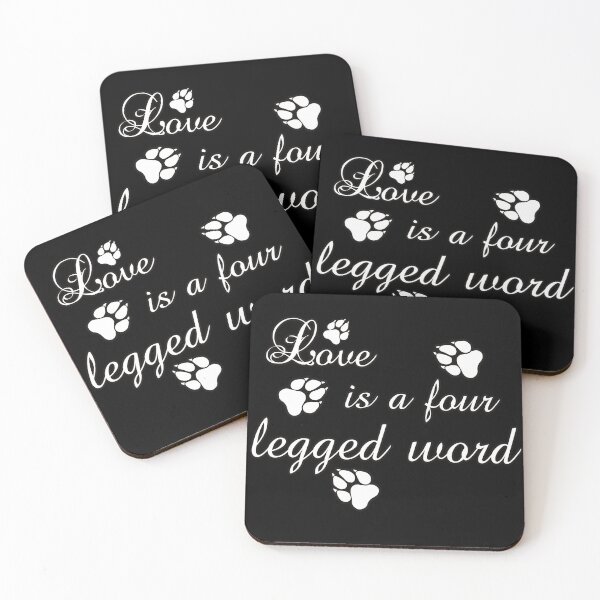 Item preview, Love is a four legged word dog pet owners gift designed and sold by Kam-designs.