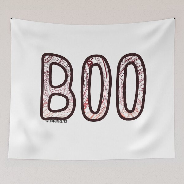 Item preview, Boo- Halloween Tribal Mandala Fall Colors designed and sold by LordGraceArt.