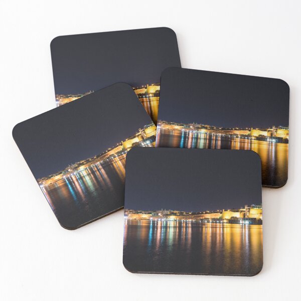Item preview, Maltese Glow - Valletta Malta Grand Harbour at Night designed and sold by Georgia Mizuleva.