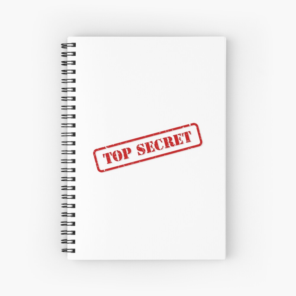 Top secret stamp Spiral Notebook