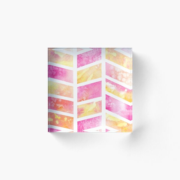 Artikelvorschau, Rosa und gelbe Aquarellbeschaffenheiten entworfen und verkauft von RosanneCreates.