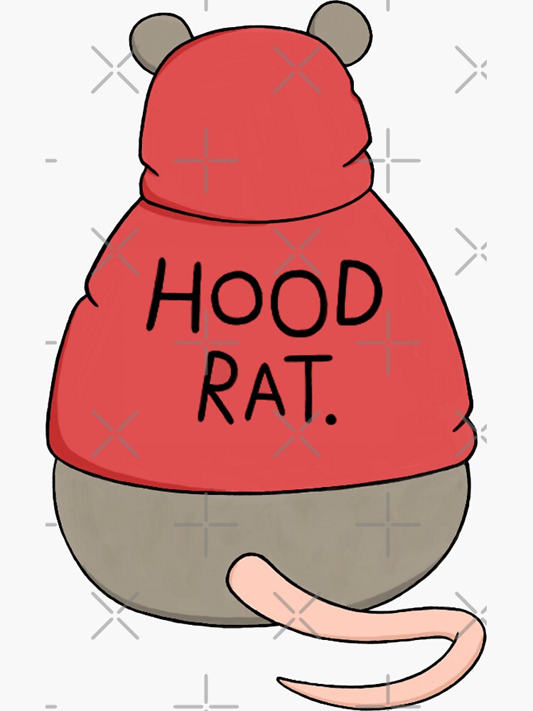 "Hood Rat" Sticker For Sale By BaconPancakes21 | Redbubble