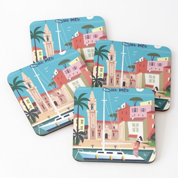 Item preview, Sanary sur mer poster designed and sold by GAGodel.