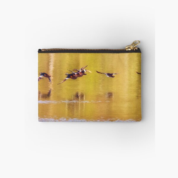 Item preview, Hooded Mergansers Take Off 3 - Harles couronnés - Parc National Mont Tremblant  designed and sold by Yannik Hay.