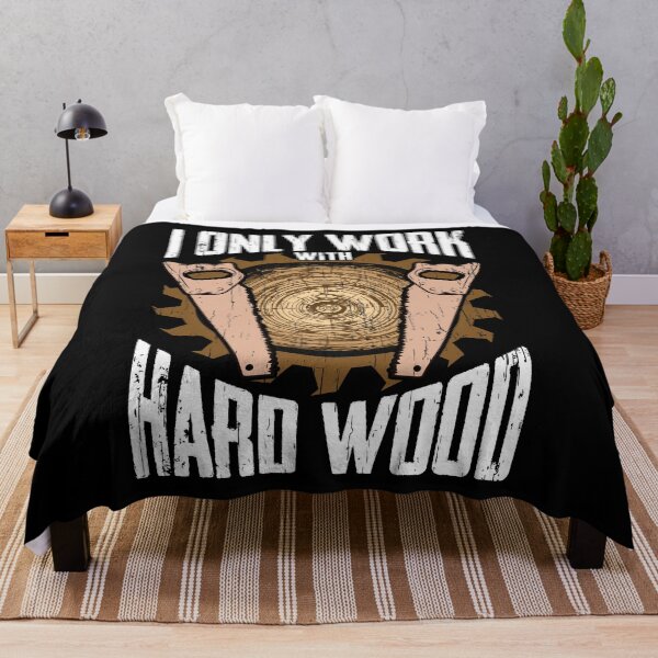 Item preview, Funny Woodworking Men Tools Gift Idea. I Work With Hard Wood designed and sold by phoxydesign.