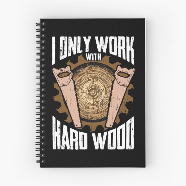 Item preview, Funny Woodworking Men Tools Gift Idea. I Work With Hard Wood designed and sold by phoxydesign.