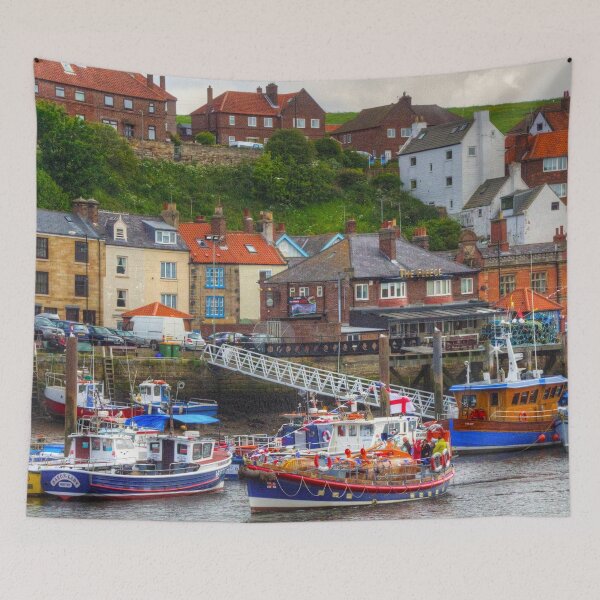 Item preview, Busy Whitby Harbour designed and sold by tomg.