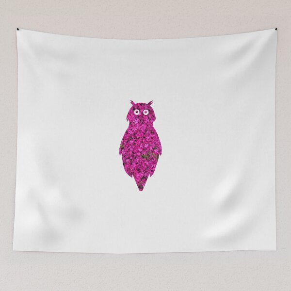 Item preview, pink flowers owl designed and sold by Zos Design.