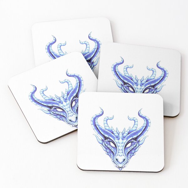 Item preview, Ice Blue Monster Dragon Head designed and sold by RNGmerch.