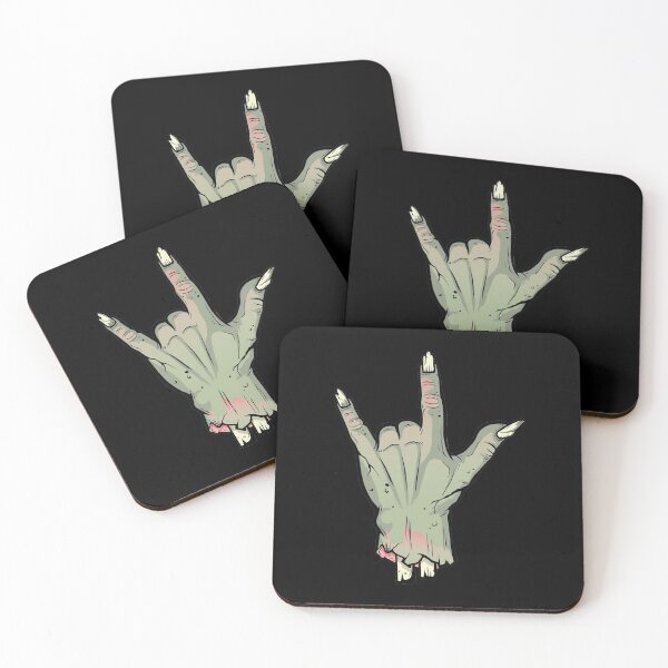 Item preview, Zombie Devil Horns Undead Severed Hand Halloween design designed and sold by tronictees.
