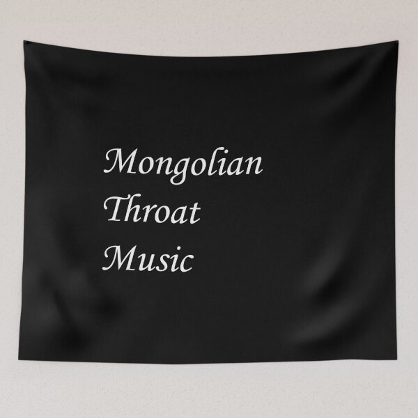 Item preview, Mongolian Throat Music White Text Mongol design designed and sold by tronictees.