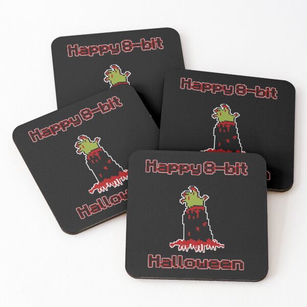 Item preview, Happy 8-Bit Halloween Undead Zombie Arm Retro Video Game graphic designed and sold by tronictees.
