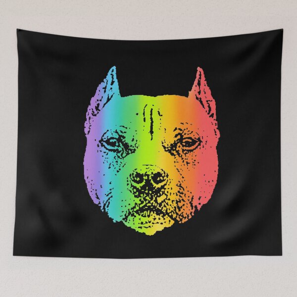 Item preview, Rainbow Pit Bull designed and sold by Child of the Corn Designs.