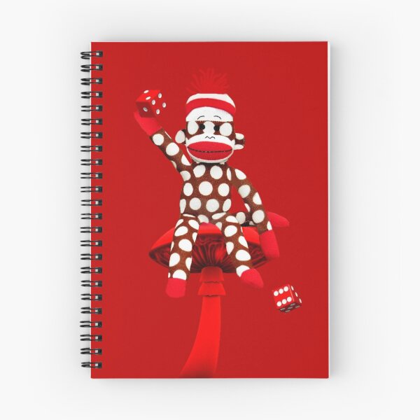Item preview, POKA DOT-SOCK MONKEY TROWING DICE-PILLOWS-JOURNAL-TOTE BAG-MUG-BOOKS-TEE SHIRT-ECT.. designed and sold by ✿✿ Bonita ✿✿ ђєℓℓσ.
