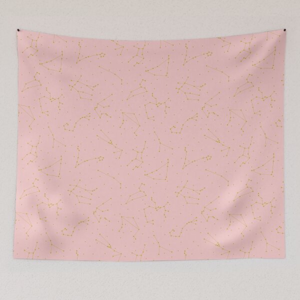 Item preview, Pink and Gold Zodiac Constellation designed and sold by fairy911911.