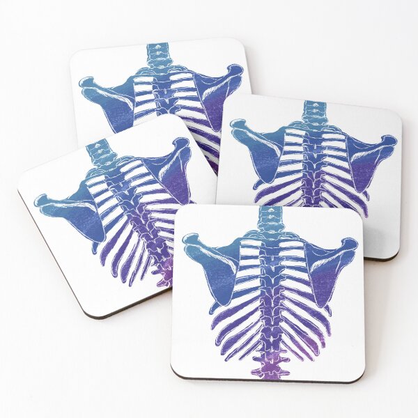 Item preview, Rainbow Ribcage - Back View designed and sold by Hodgepodge Bricolage.