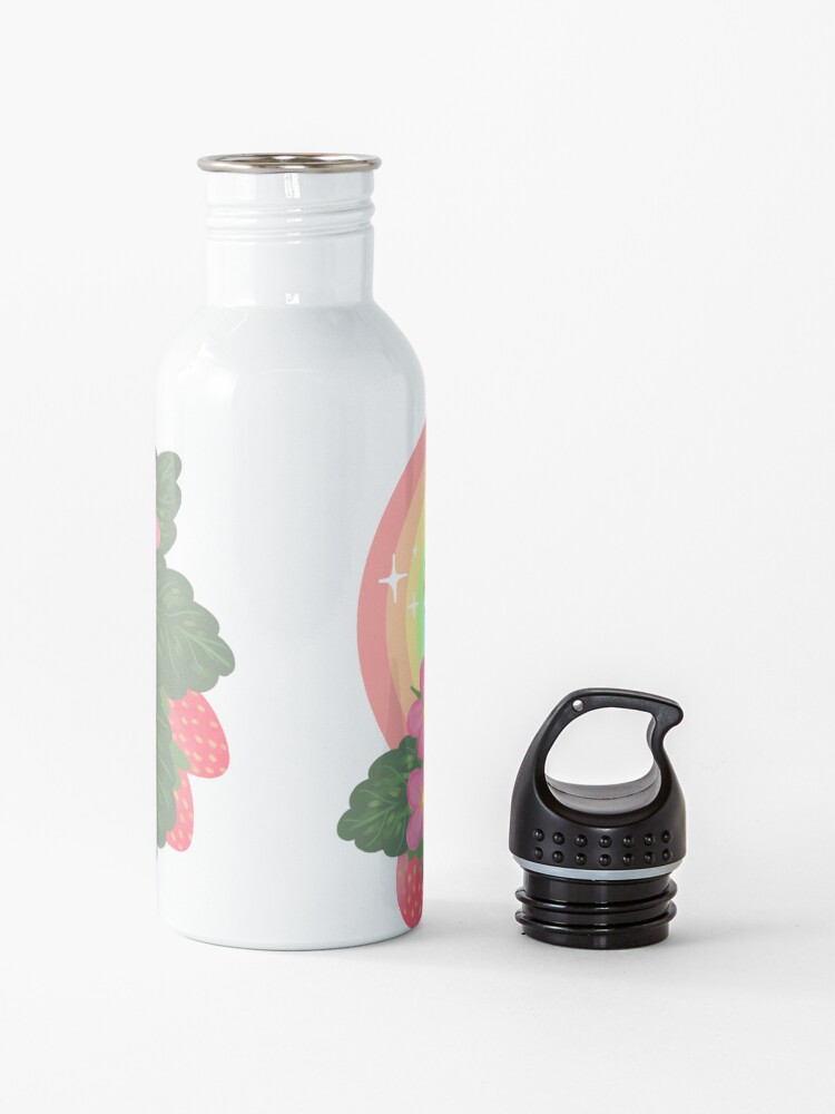 Alternate view of Topaz with Strawberries Water Bottle