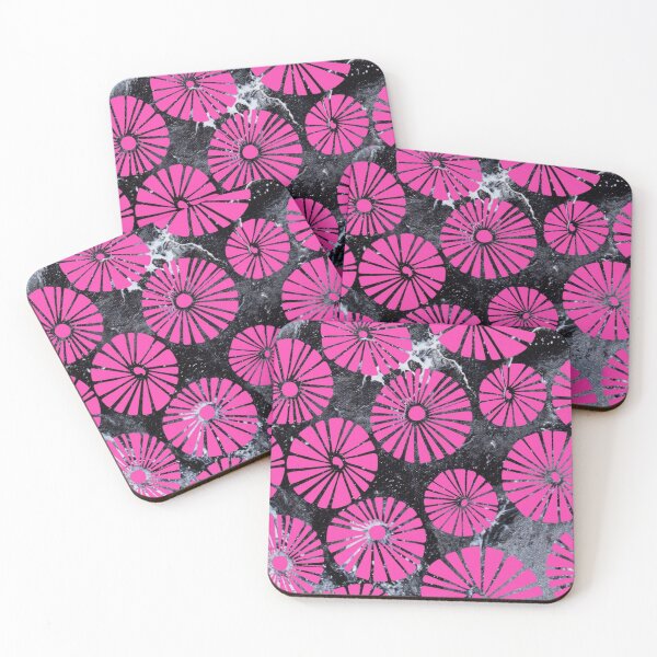 Item preview, Hot pink umbrellas in a cosmic storm designed and sold by Michelle Sinz.
