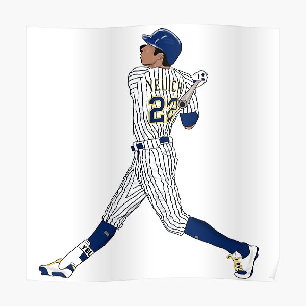 Luis Urias Baseball Paper Poster Brewers 2