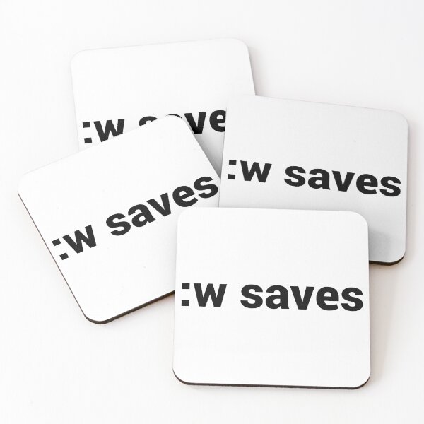 Item preview, :w saves in vi & Vim - Open Source Geek - Black Text designed and sold by geeksta.