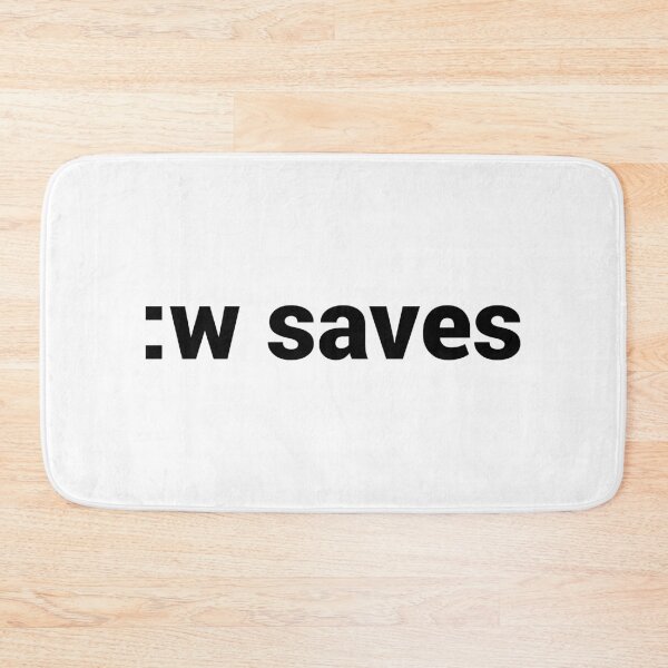 Item preview, :w saves in vi & Vim - Open Source Geek - Black Text designed and sold by geeksta.