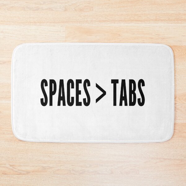 Artikelvorschau, Räume größer als Tabs - Programmierer Flame War Design Black entworfen und verkauft von geeksta.