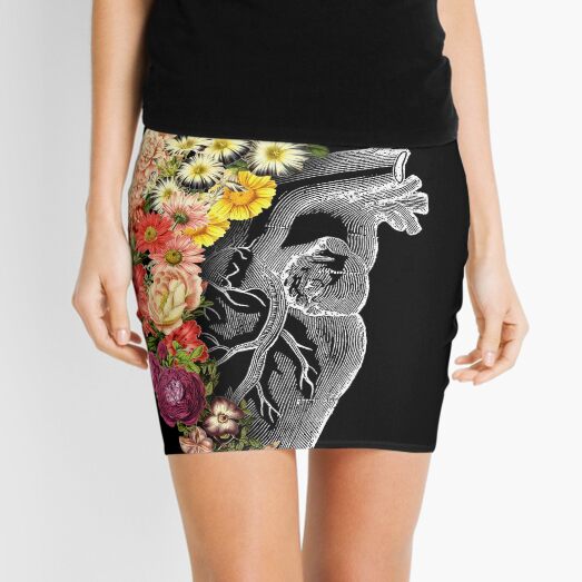 Flower Heart Spring by Tobe Fonseca Mini Skirt