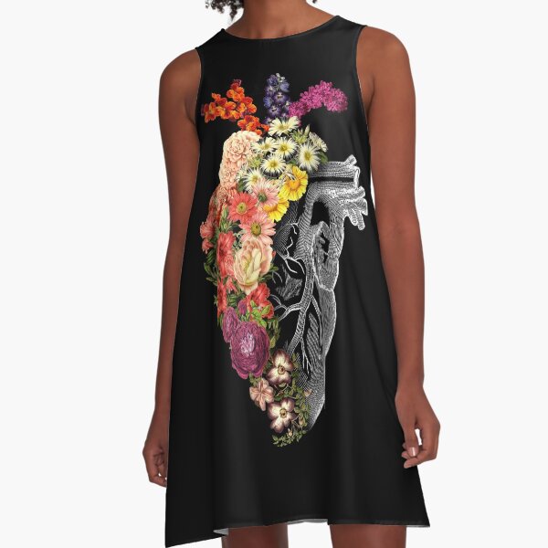 Flower Heart Spring A-Line Dress