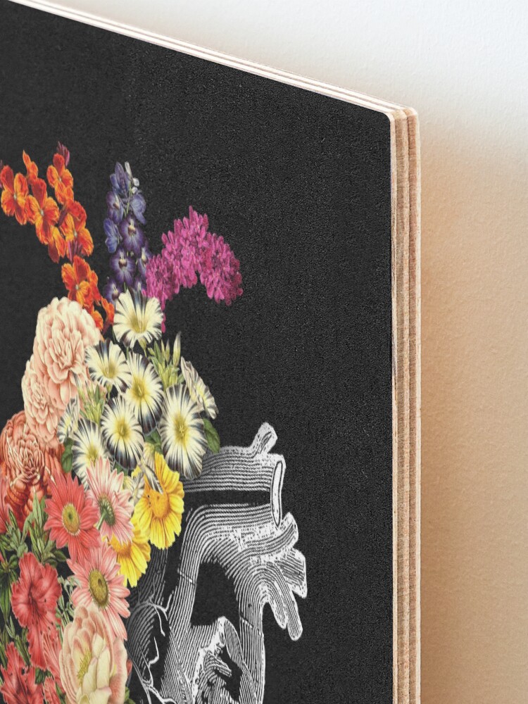 Alternate view of Flower Heart Spring Mounted Print