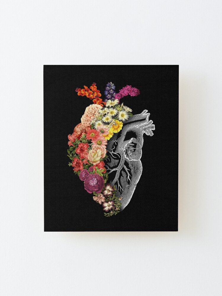 Alternate view of Flower Heart Spring Mounted Print