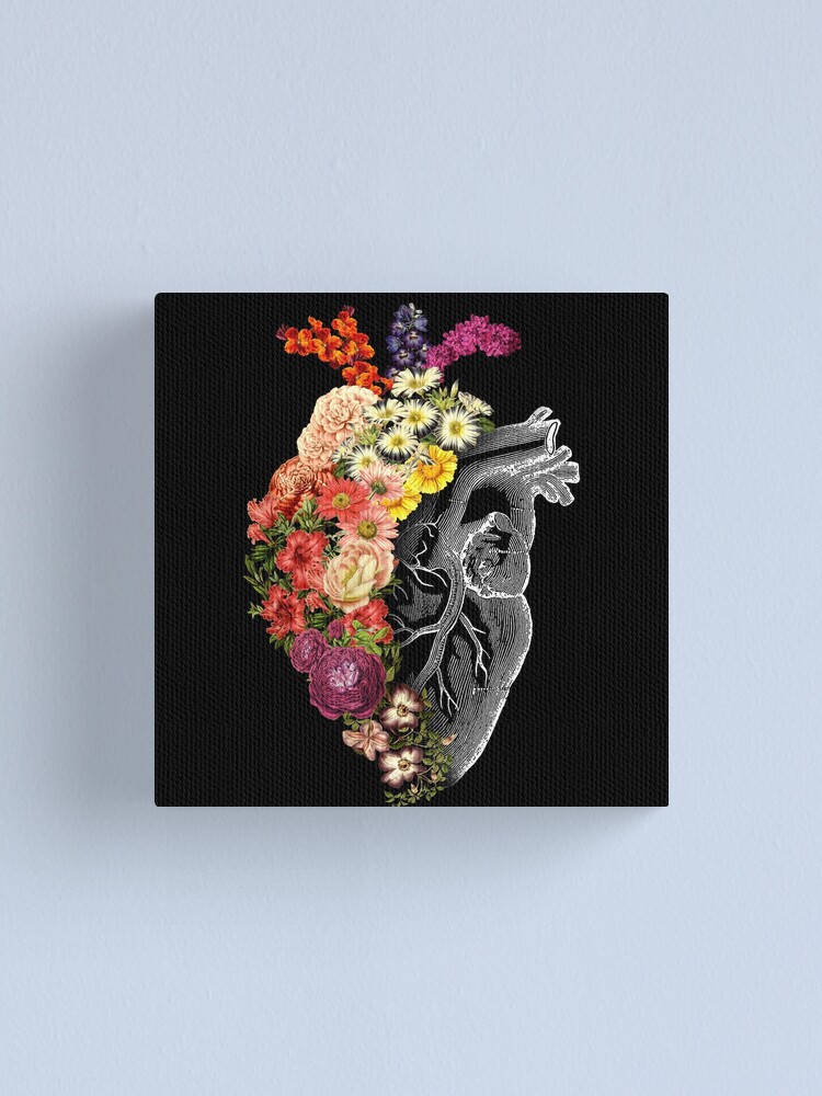 Alternate view of Flower Heart Spring Canvas Print