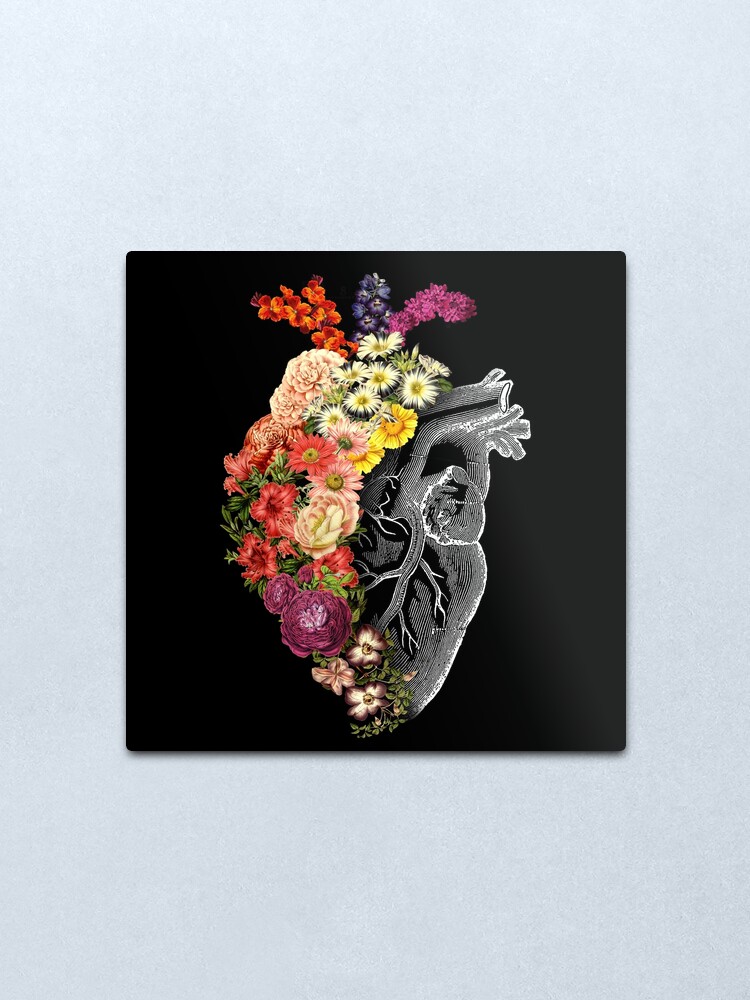 Alternate view of Flower Heart Spring Metal Print