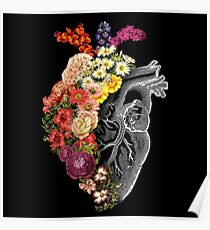 Flower Heart Spring Poster