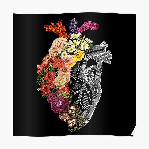 Flower Heart Spring Poster
