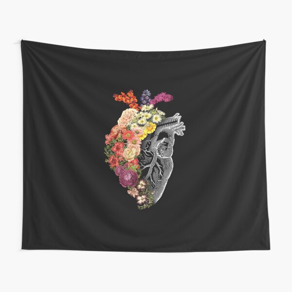 Flower Heart Spring Tapestry
